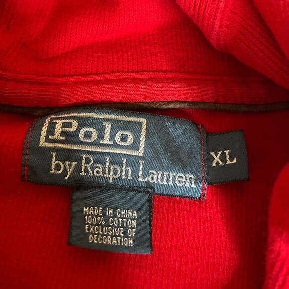 Vintage Polo Ralph Lauren Sweater red Pullover Mens Size XL - Picture 3 of 16